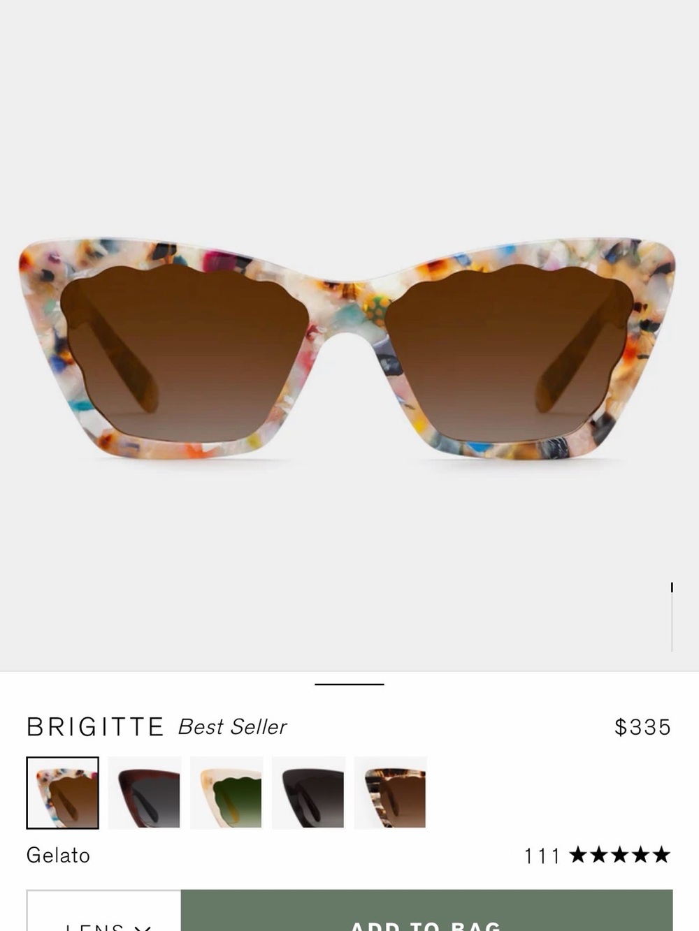 Krewe Brigitte Sunglasses in Gelato